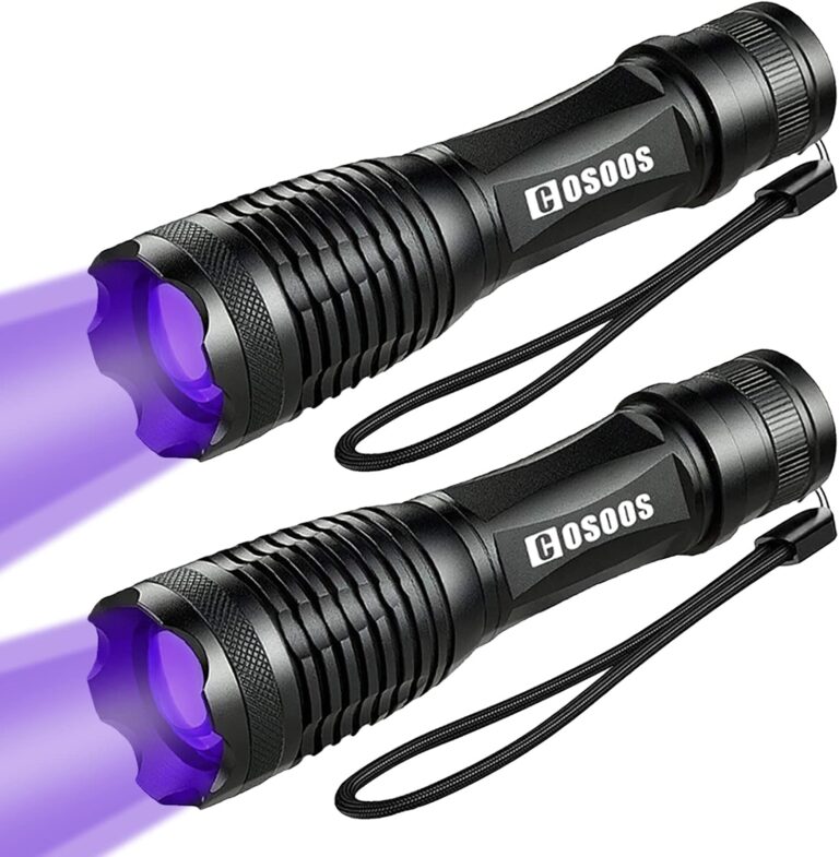 COSOOS 2-Pack UV Flashlight