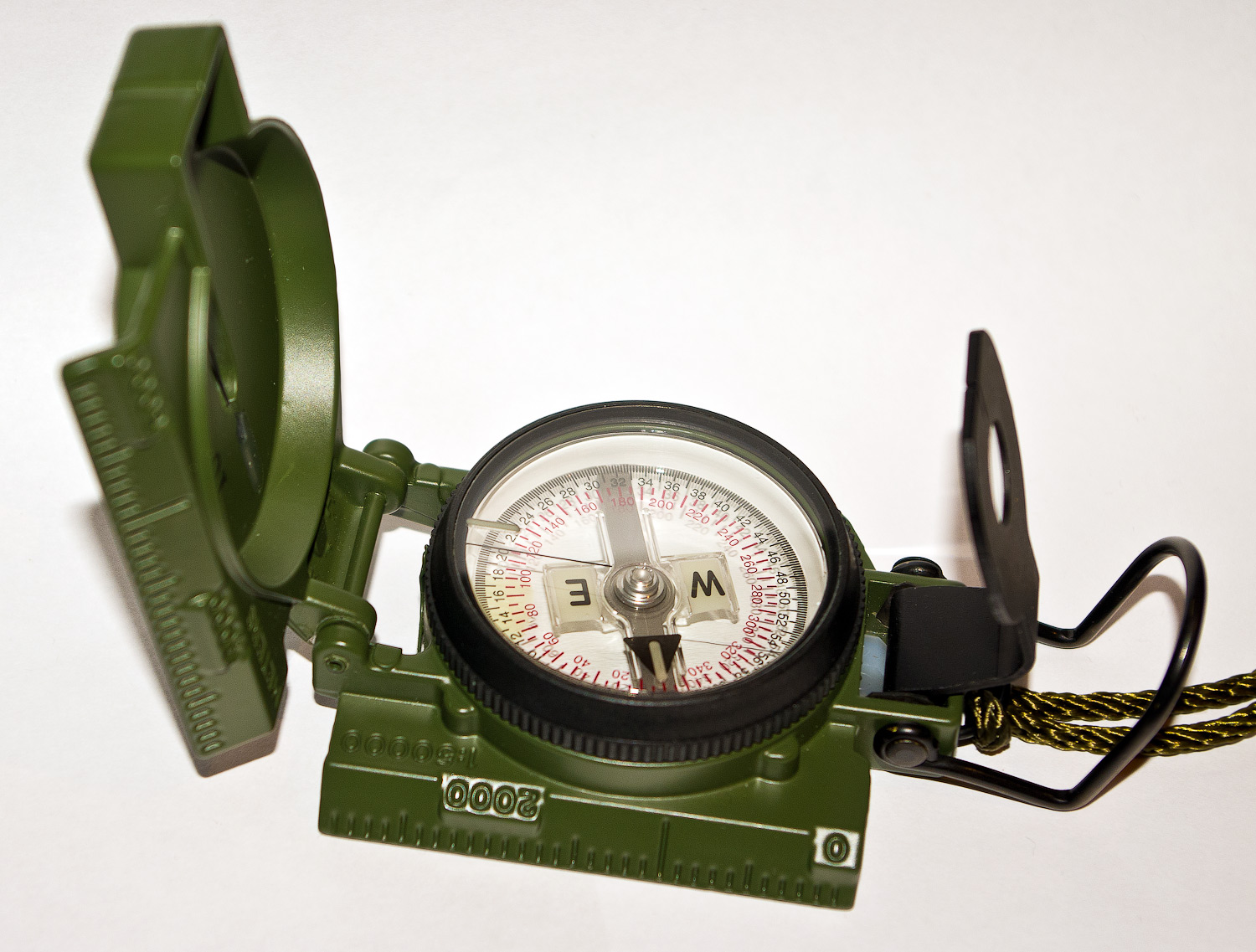 Cammenga Model 27 olive-drab phosphorescent lensatic compass