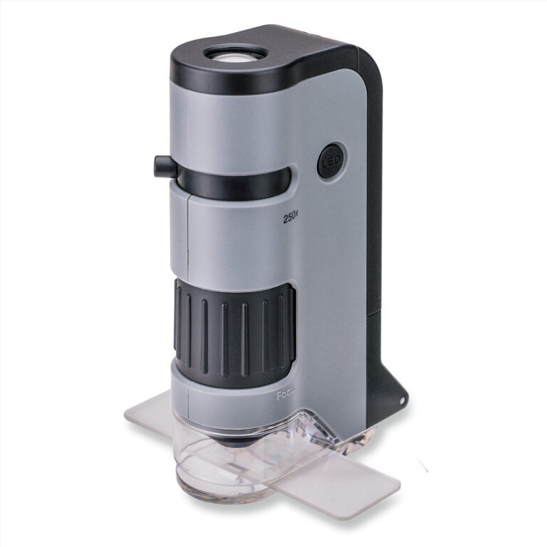 Carson MicroFlip MP-250BUN Microscope + 24-Slide Bundle
