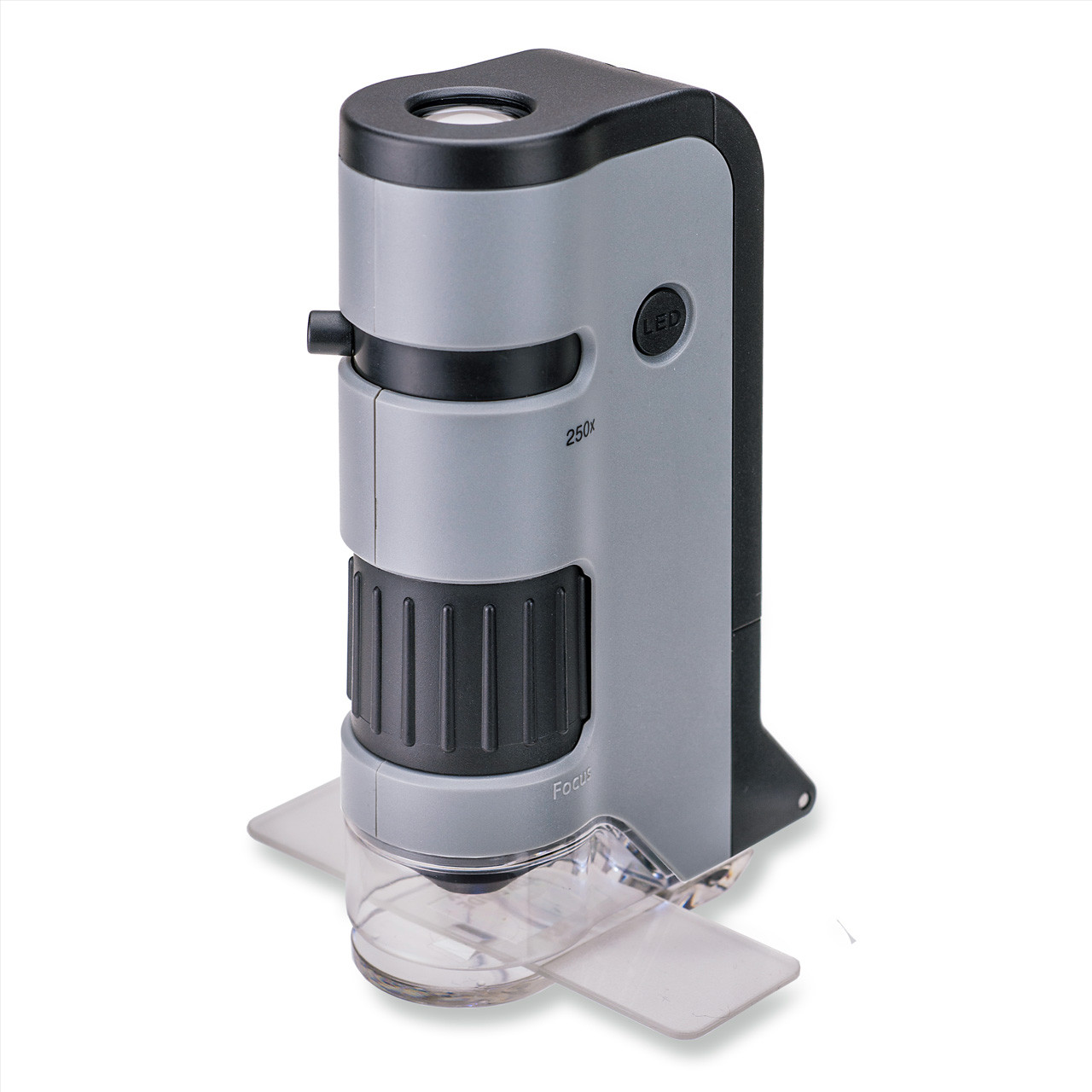 Carson MicroFlip MP-250 pocket microscope, one unit of the four-pack