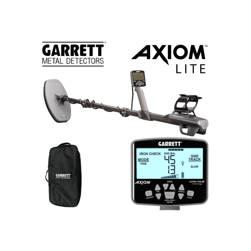 Garrett Axiom Lite — 11 × 7-inch mono-coil gold detector exact-model product photo